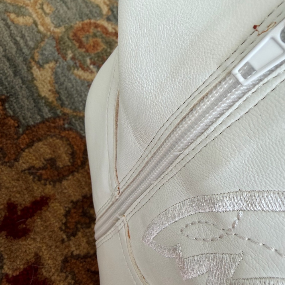 Mi.iM white Western Cowgirl Boots 8.5 Coastal Cowgirl Festival Boho - Picture 16 of 16